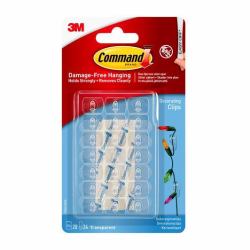 3M 7100108967 crochet pour rangement à usage domestique Intérieure Crochet universel Transparent 20 pièce[s] 