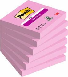 3M 7100259225 Post-it Carré Rose 90 feuilles Auto-adhésif 