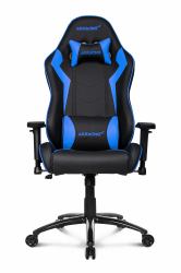 AKRacing SX Siège de jeu sur PC Chaise avec assise rembourrée Noir, Bleu 