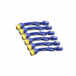 APC Power Cord Kit [6 ea], Locking, C19 to C20, 1.2m, Blue - Professionnels 