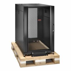 APC Coffret NetShelter SX 18U, pour armoire en rack serveur 600 x 1 070 mm, avec panneaux latéraux noirs, emballage antichoc 