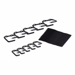 APC NetShelter - Accessoire de gestion de câbles - 5 grands et 5 petits anneaux - 0U 