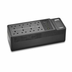 APC Back-UPS, 500VA/300W Floor/Wall Mount, 230V, 8x British BS1363A outlets, USB Type A Port, User Replaceable Battery 