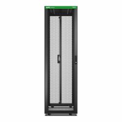 APC Baie EasyRack 600mm/42U/1200mm avec toit, sans panneau latéral, roulettes, noir 