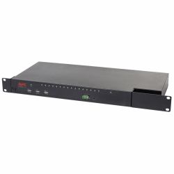 APC KVM1116R commutateur écran, clavier et souris Grille de montage Noir 