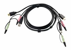 ATEN Câble KVM HDMI USB 1,8m avec audio 