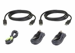 ATEN Kit de câbles KVM sécurisé deux affichages DisplayPort USB 3 M 