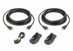 ATEN Kit de câbles KVM sécurisé deux affichages HDMI USB 3 M 