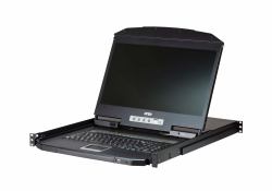 ATEN CL3108 support d'ordinateurs 47 cm [18.5"] 1366 x 768 pixels Métal, Plastique Noir 1U 