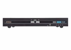 ATEN CS1182D4 commutateur écran, clavier et souris Grille de montage Noir 