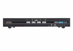 ATEN CS1184D4C commutateur écran, clavier et souris Grille de montage Noir 