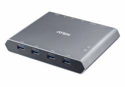 ATEN US3311 commutateur écran, clavier et souris Aluminium 