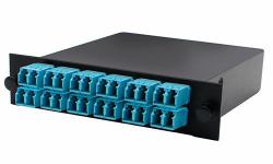 AddOn Networks ADD-3BAYC2MP12LCDM3 châssis de réseaux Noir, Bleu 