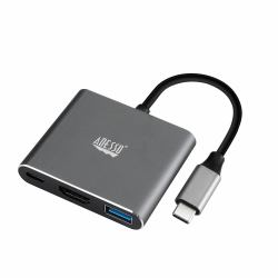 Adesso AUH-4010 station d'accueil USB 3.2 Gen 1 [3.1 Gen 1] Type-C Gris 