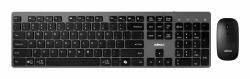 Adesso WKB-7300CB clavier Souris incluse Bureau RF sans fil QWERTY Anglais britannique Noir  - Version UK