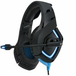 Adesso Xtream G1 Casque Avec fil Arceau Gaming Noir, Bleu 