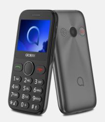 Alcatel 2019 Metallic Gray 6,1 cm [2.4"] 80 g Gris Téléphone pour seniors 