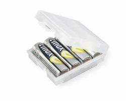 Ansmann 4000740 boîtier de batterie Transparent, Blanc 