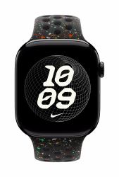 Apple MGC34ZM/A accessoire intelligent à porter sur soi Bande Noir Aluminium, Fluoroélastomère 