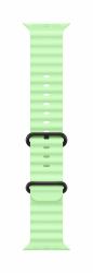 Apple Black Titanium Finish Bande Vert Fluoroélastomère, Titane 