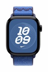 Apple Nike Sport Loop Bande Bleu Nylon, Polyester recyclé, Spandex 