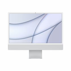 Apple iMac Apple M M1 61 cm [24"] 4480 x 2520 pixels PC All-in-One 8 Go 256 Go SSD macOS Big Sur Wi-Fi 6 [802.11ax] Argent  - Version UK