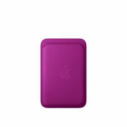 Apple Porte-cartes en tissage fin pour iPhone avec MagSafe - Magenta 