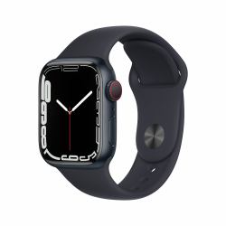 Apple Watch Series 7 OLED 41 mm Numérique Écran tactile 4G Noir Wifi GPS [satellite] 