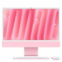Apple iMac Apple M M4 59,7 cm [23.5"] 4480 x 2520 pixels PC All-in-One 16 Go 512 Go SSD macOS Sequoia Wi-Fi 6E [802.11ax] Rose  - Version UK