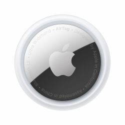 Apple AirTag Article Recherche Argent, Blanc 