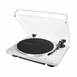 Audio-Technica AT-LP70XBT Tourne-disque entraîné par courroie Argent, Blanc Complètement automatique 