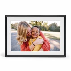 Aura Frames Carver Mat - Digital photo frame - 10.1" - 1280 x 800 - gravel with white mat