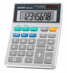 Aurora DB453B calculatrice Poche Calculatrice basique Gris 