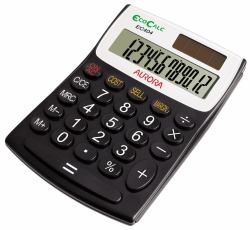 Aurora EC404 calculatrice Poche Calculatrice basique Noir 