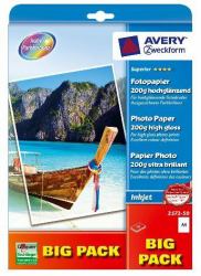 Avery 2572-50 papier photos A4 Hautement brillant 