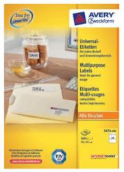 Avery 3474-200 étiquette auto-collante Blanc 4800 pièce[s] 