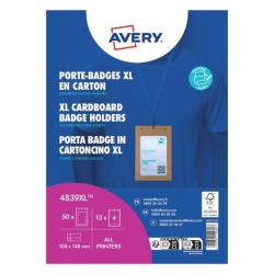 Avery 4839XL badge et porte-badges Badge nominatifs Carton 50 pièce[s] 