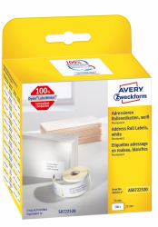 Avery AS0722520 étiquette auto-collante Rectangle Permanent Blanc 500 pièce[s] 
