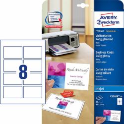 Avery C32028-10 étiquette non-adhésive 80 pièce[s] Blanc Rectangle 