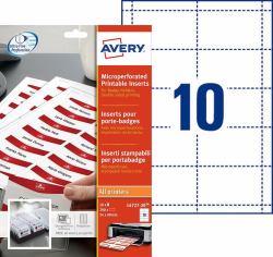 Avery Inserts microperforés pour badges 