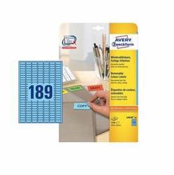 Avery L6048-20 étiquette auto-collante Bleu 3780 pièce[s] 