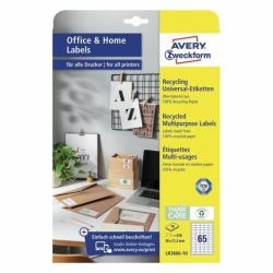 Avery LR3666-10 étiquette auto-collante Rectangle Permanent Blanc 650 pièce[s] 