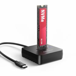 Axagon ADSA-M2C11L Station d'accueil de disques de stockage USB 3.2 Gen 2 [3.1 Gen 2] Type-C Noir 