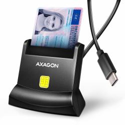 Axagon CRE-SM4NC lecteur de cartes à puce Intérieure USB USB 2.0 Noir 