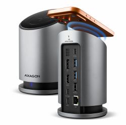 Axagon HMC-WL9 station d'accueil Avec fil USB 3.2 Gen 2 [3.1 Gen 2] Type-C Gris 