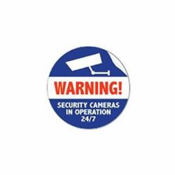 Axis Surveillance Sticker [pack of 50] autocollant décoratif Bleu, Rouge, Blanc 