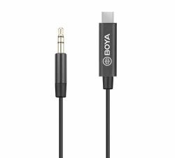 BOYA BY-K2 câble audio USB C 3,5mm Noir 