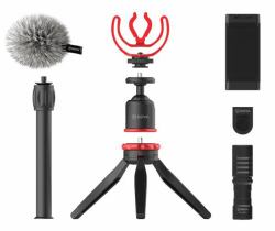 BOYA BY-VG330 trépied Smartphone/action caméra 3 pieds Noir, Rouge 