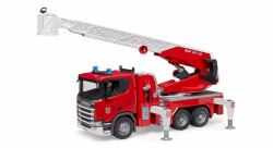 BRUDER Camion de pompiers avec échelle pivotante Scania Super 560R 