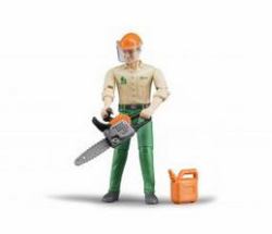 BRUDER Figurine Bûcheron avec Accessoires Forestiers 